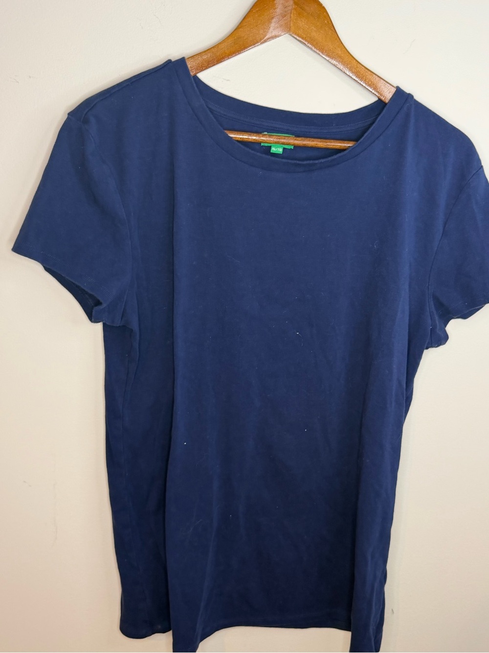 United Colors Of Benetton Navy Short Sleeve Crewneck Tee